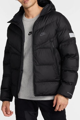 Doudoune à capuche Windrunner - Noir