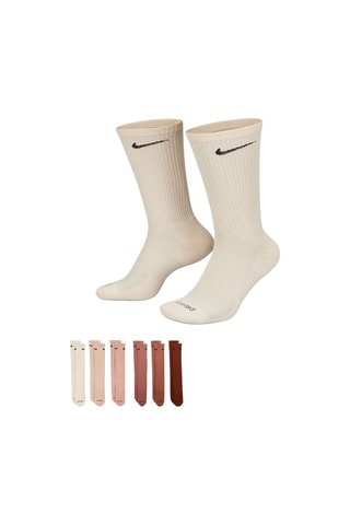 6 paires de chaussettes Nike Everyday Plus Cushioned - Marron et beige 