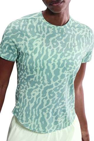 T-shirt de running Nike Swift - Turquoise et gris