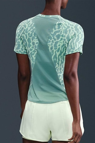 T-shirt de running Nike Swift - Turquoise et gris