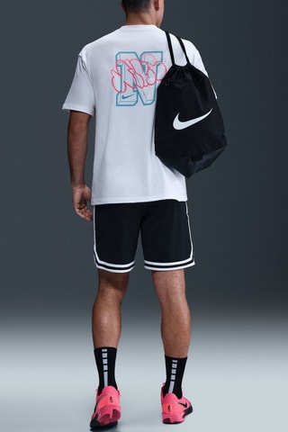 T-shirt ample de basketball Max90 - Blanc et ciel