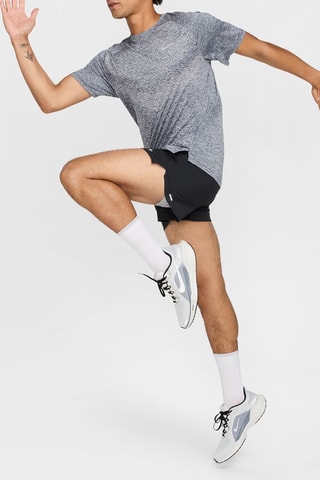 T-shirt de running Stride - Gris chiné