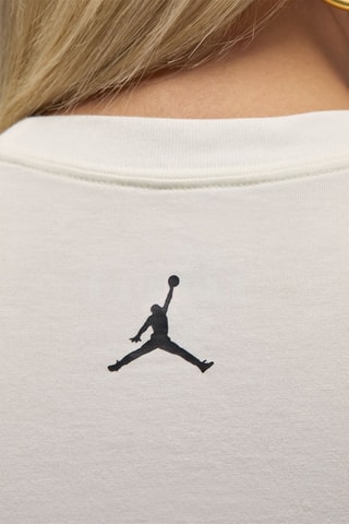 T-shirt cropped de basketball Flight - Blanc