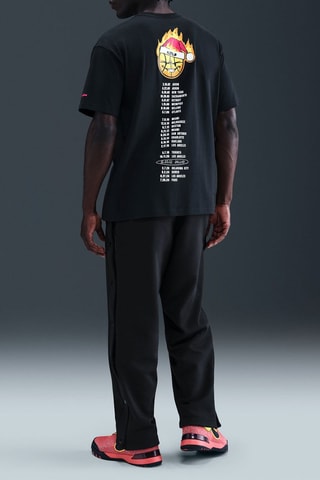 T-shirt ample de basketball LeBron James - Noir