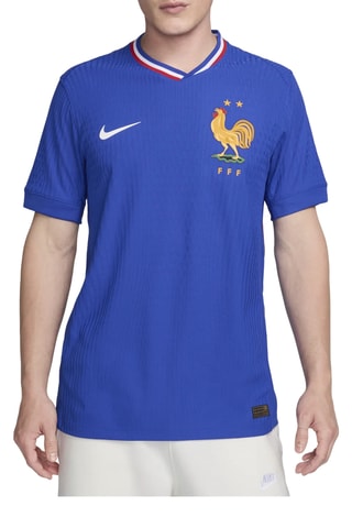 T-shirt de football France Match - Bleu électrique et rouge