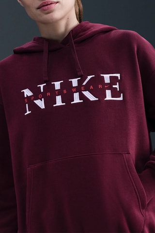 Sweat à capuche Phoenix - Bordeaux et blanc