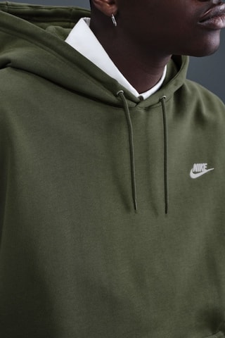 Sweat polaire à capuche Club - Vert olive