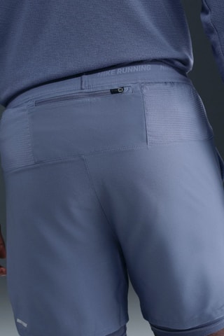 Short de running 2-en-1 Nike Stride - Ciel