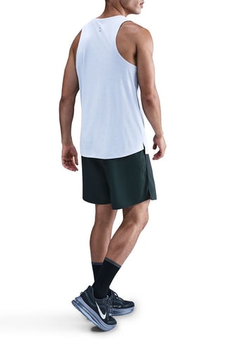 Short 2 en 1 de running Challenger - Verde oscuro
