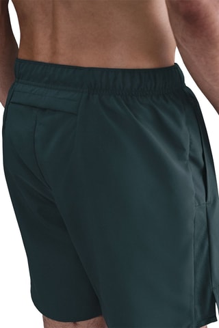 Short 2 en 1 de running Challenger - Verde oscuro