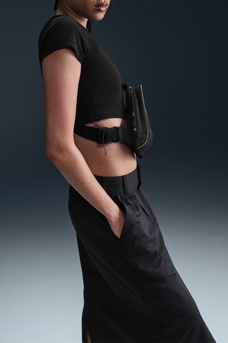 Jupe midi taille haute Nike - Noir