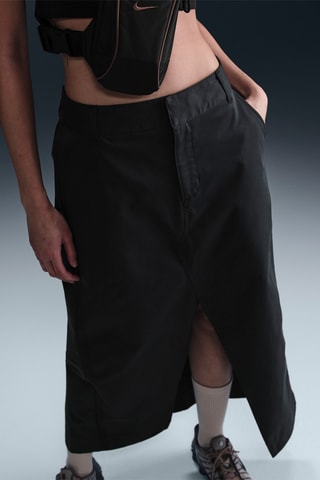 Jupe midi taille haute Nike - Noir