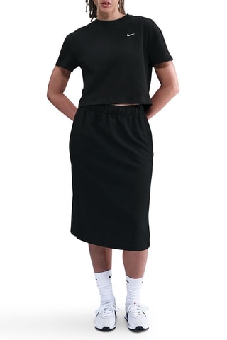 Jupe droite en laine Nike classics - Noir
