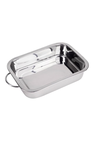 Plat à lasagnes en acier inoxydable 32 x 23 x 6,3 cm