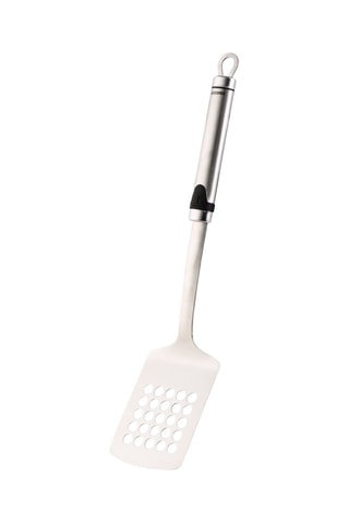 Spatule ajourée en acier inoxydable - 36 x 7,2 cm