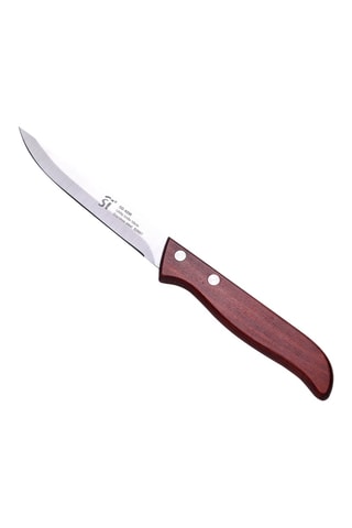 6 couteaux office en acier inoxydable - 10 cm