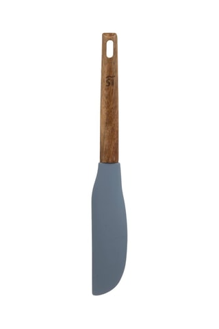 5 ustensiles en silicone et en acacia