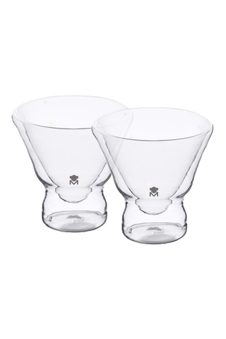2 verres à cocktail en verre borosilicate - 23 cl