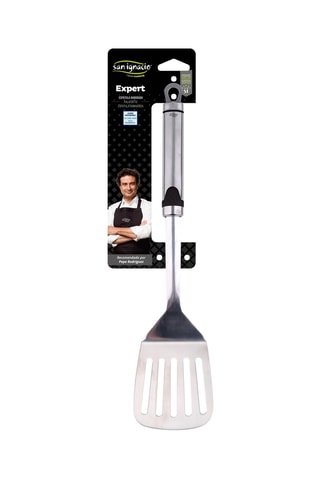 Spatule ajourée en acier inoxydable - 35 x 7,8 cm