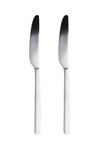 2 couteaux en acier inoxydable