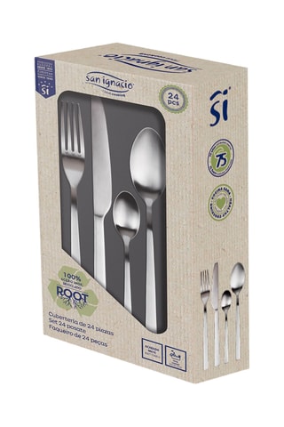 Ménagère en acier inoxydable - 24 pièces