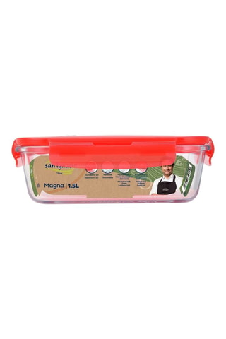 Boîte de conservation hermétique en verre borosilicate sans BPA - 1,5 l