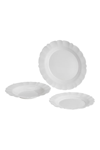 Service en verre opale - 24 pièces