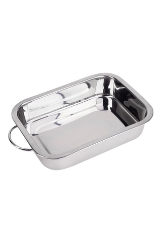 Plat à four en acier inoxydable - 28 × 20 × 6 cm