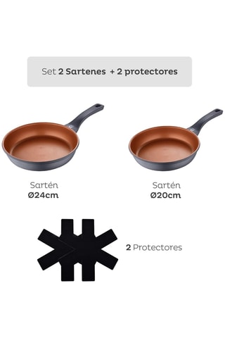 2 poêles - 24/28 cm