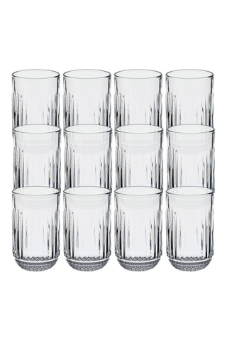 12 verres à eau en cristal - 38 cl