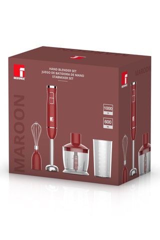Mixeur plongeant Maroon Bg - 0,6 l - 1000 W - 2 vitesses - Rouge