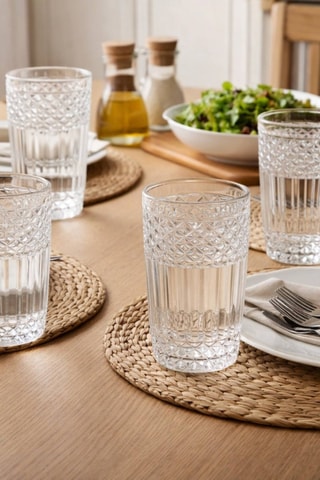 4 Kristallen Glazen - 38 cl