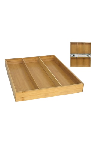 Houten Organizer voor Bestek - 40,5 x 33 x 4,5 cm