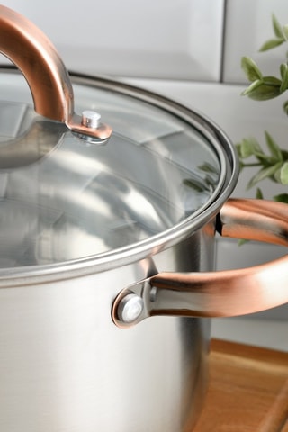 2 Roestvrijstalen Kookpannen en 1 Steelpan