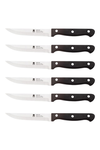 6 Roestvrijstalen Vleesmessen - 11,25 cm