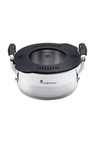 Kookpan van roestvrij staal en borosilicaatglas- 1,5 l - 16 cm