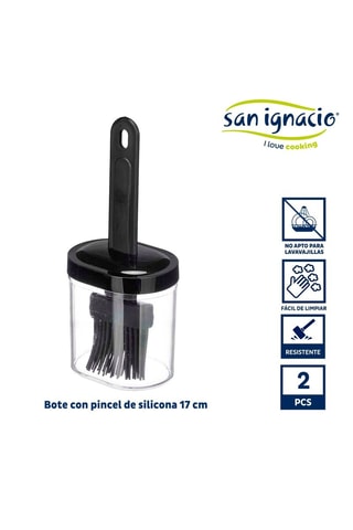 Siliconen Pot met Kwast - 17 cm