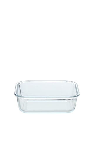 Borosilicaatglazen en Beukenhouten Bewaarbakje - 65 cl