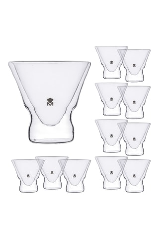 12 Borosilicaatglazen Wijnglazen - 23 cl