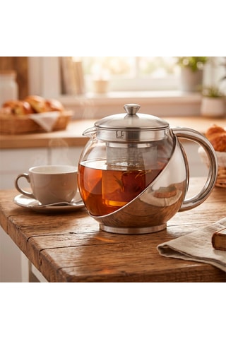 Roestvrijstalen Theepot - 75 cl - Grijs