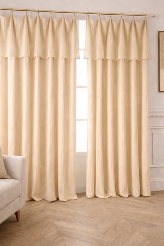 Rideau en gaze de coton - Beige - 180 x 300 cm
