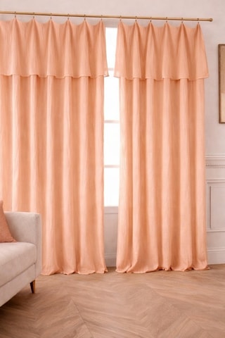 Rideau en gaze de coton - Orange - 180 x 300 cm