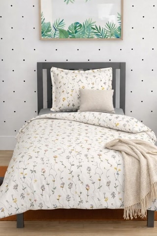 Parure de couette en coton 57 fils/cm² Botanica - Blanc