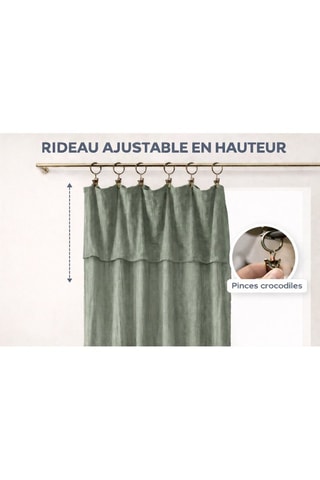 Parure de couette et rideau en gaze de coton La Sultane - Gris clair