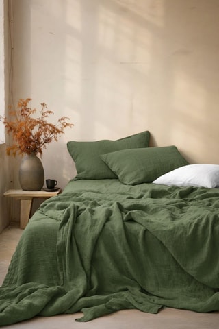 Parure de draps en gaze de coton - Kaki