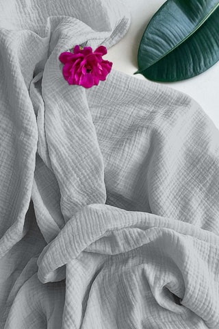 Parure de draps en gaze de coton - Gris