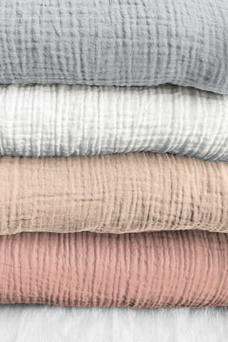 Parure de draps en gaze de coton - Gris