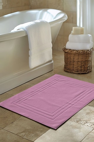 Tapis de bain Uni - Rose - 60 x 90 cm