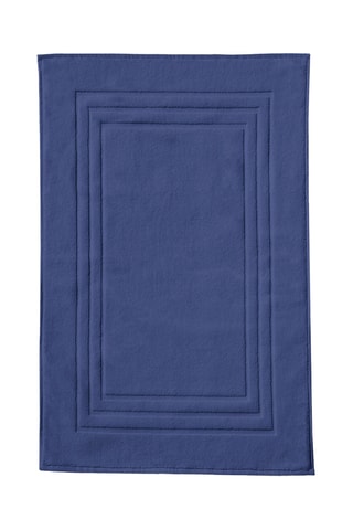Tapis de bain Uni - Bleu marine - 60 x 90 cm