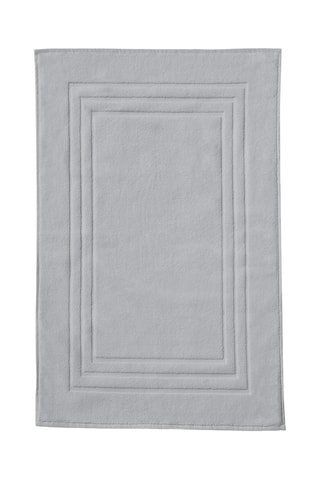 Tapis de bain Uni - Gris clair - 60 x 90 cm